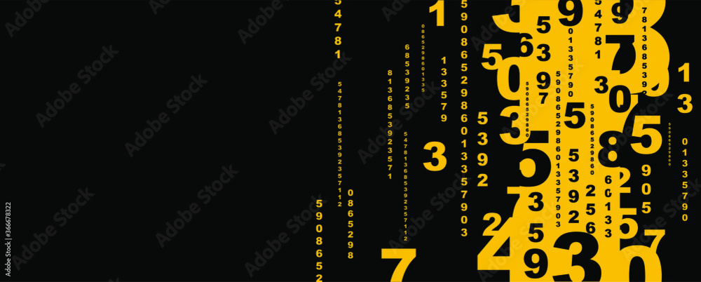 Creative and modern background with numbers.	
