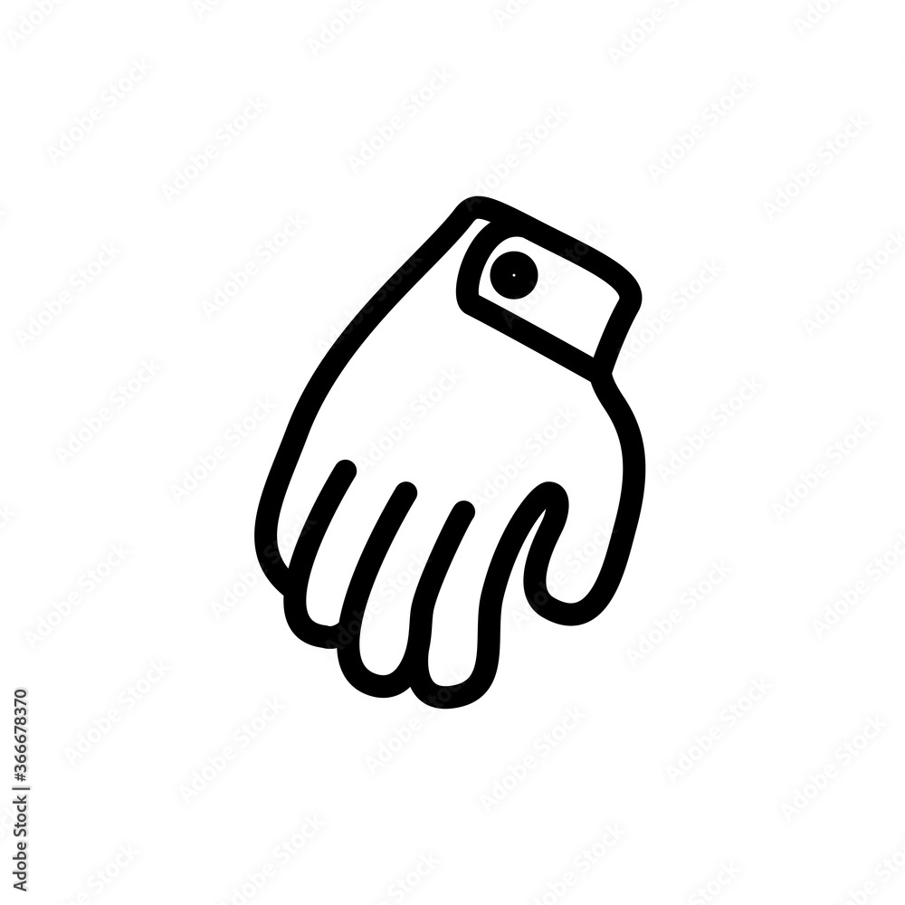 glove icon vector design trendy