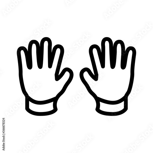 glove icon vector design trendy
