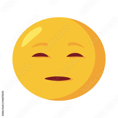 sad emoji face classic flat style icon