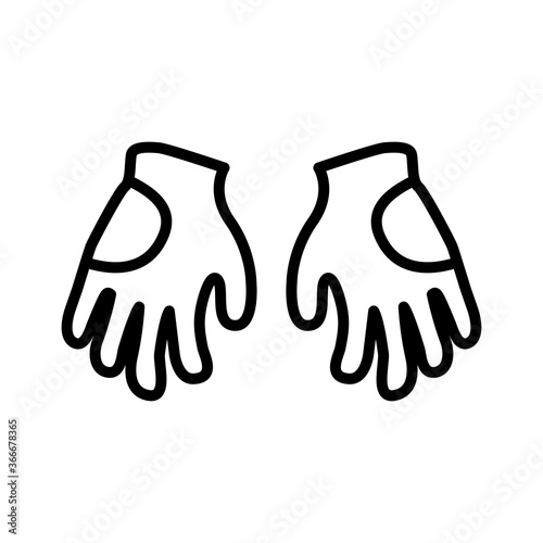 glove icon vector design trendy