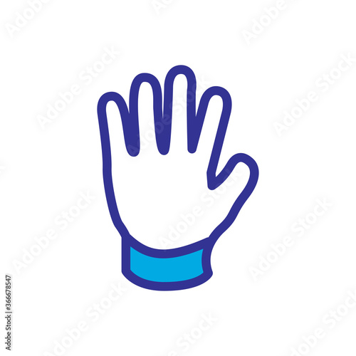 glove icon vector design trendy