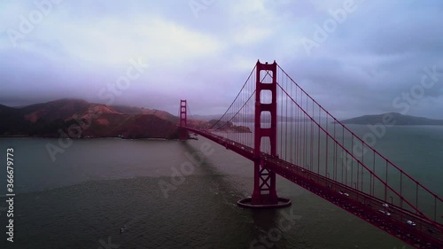 Golden Gate Bridge Aerial drone footage
