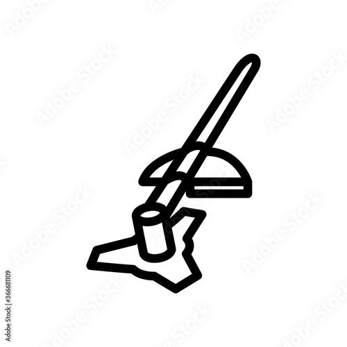 grass cutter icon vector design trendy