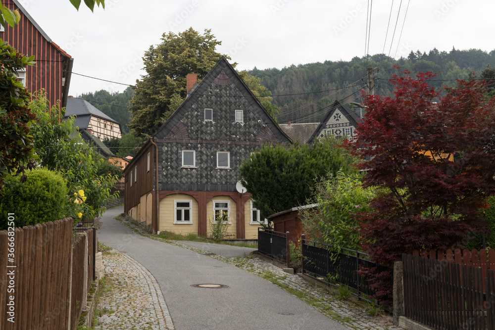 Historisches Wohnhaus in Saupsdorf in der Sächsischen Schweiz