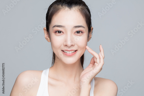 A beautiful young asian woman 