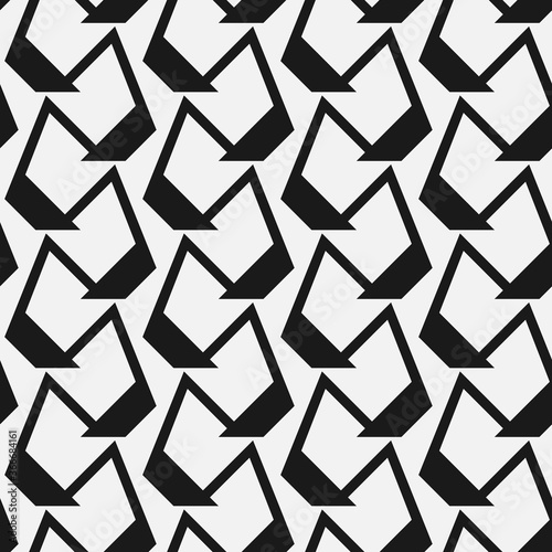 Seamless abstract isometric pattern
