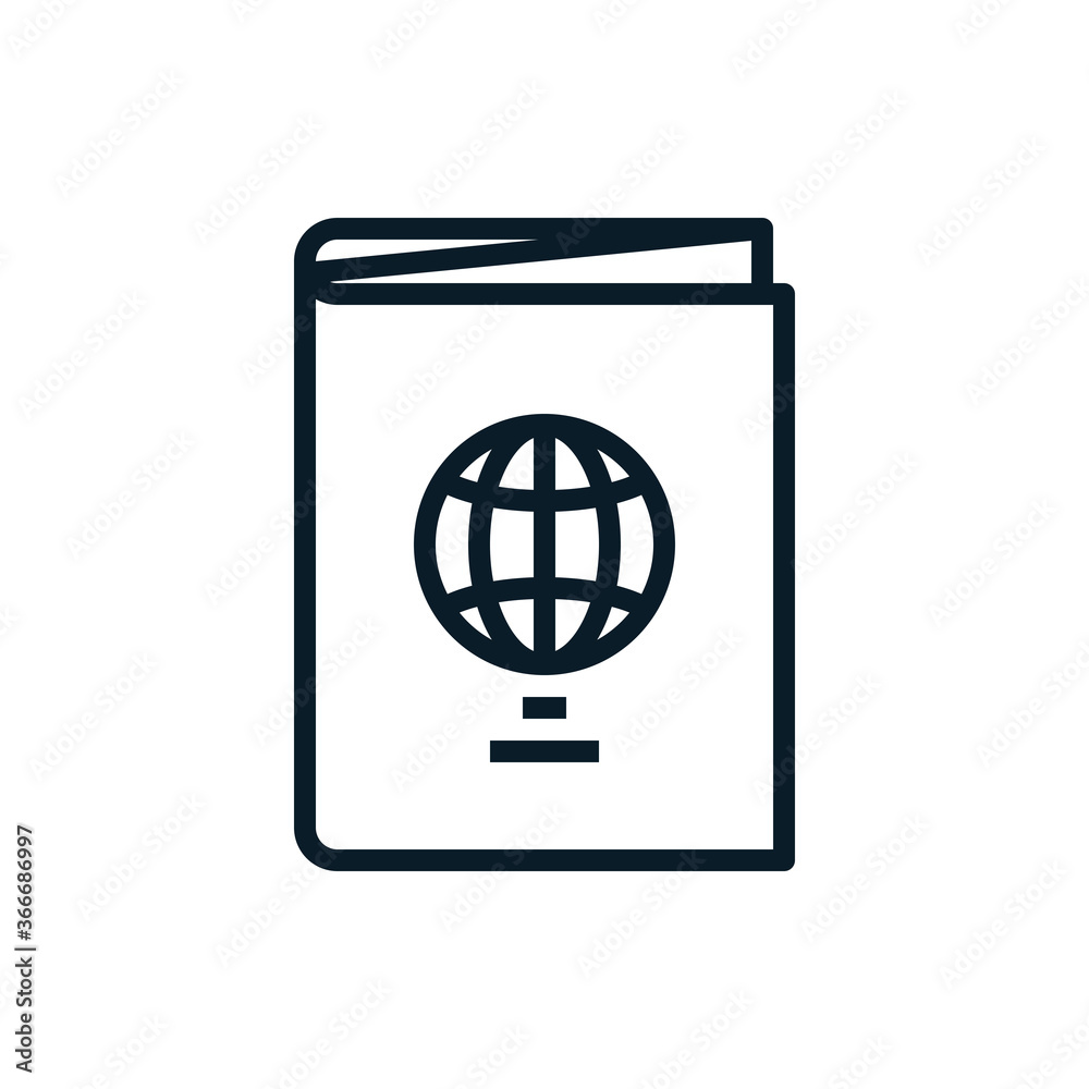 Passport outline icons. Vector illustration. Editable stroke. Isolated icon suitable for web, infographics, interface and apps. Passport outline icons. Vector illustration. Editable stroke. Isolated icon suitable for web, infographics, interface and apps.