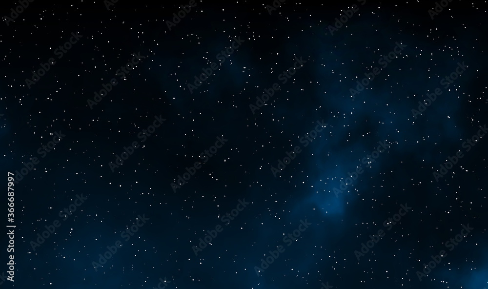 Spacescape illustration design with stars field in the galaxy
