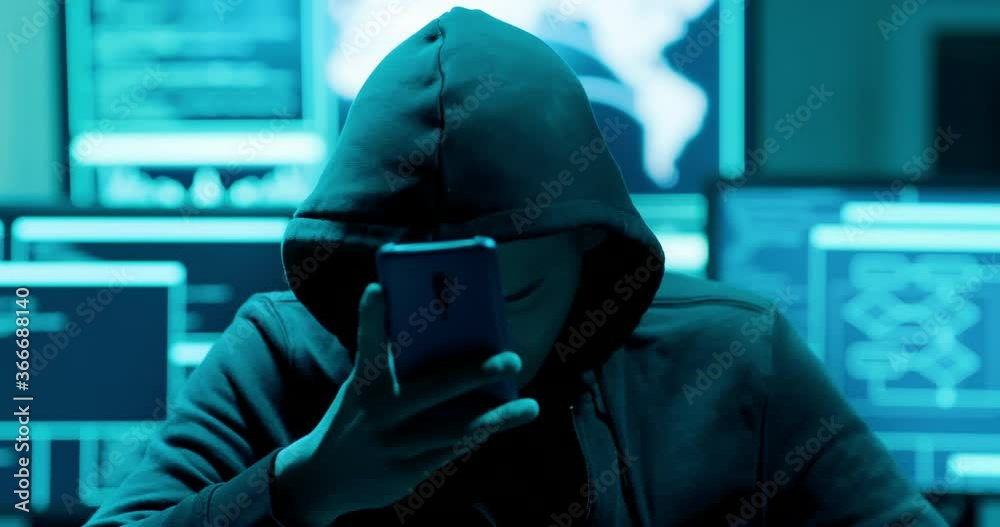Asian male hacker
