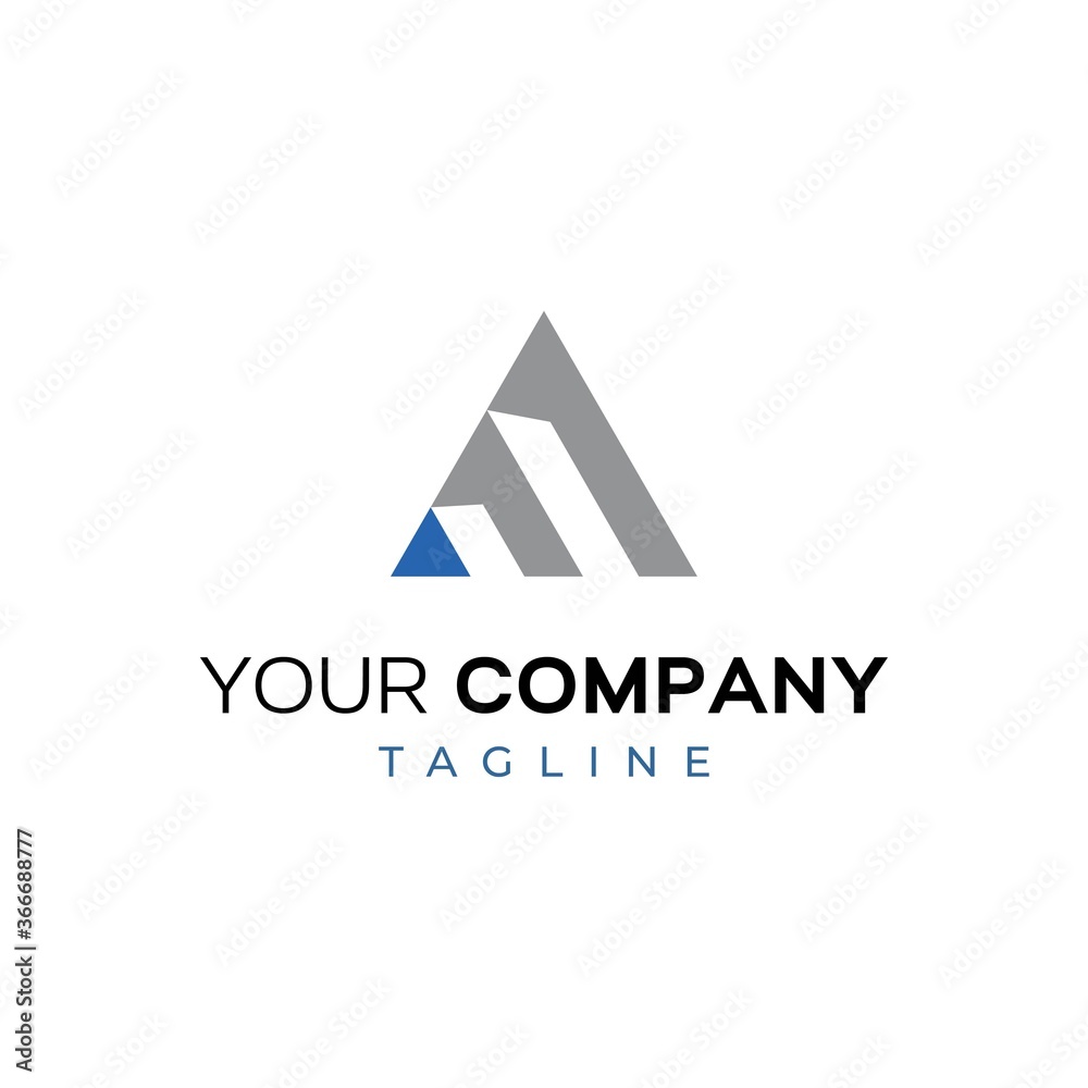 Cool and elegant initial letter A Cool and elegant initial letter A
