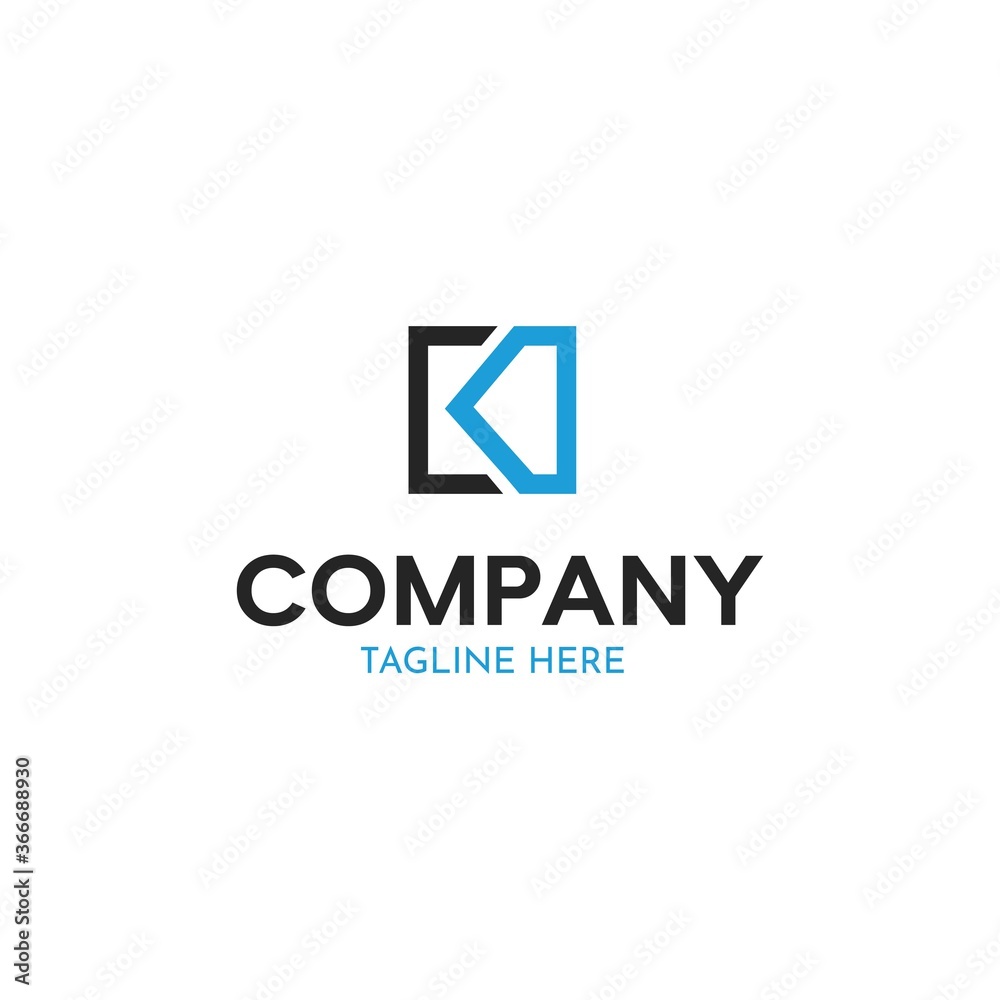 Cool and elegant initial letter ck Cool and elegant initial letter ck