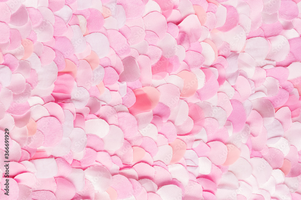 Pink textile petals