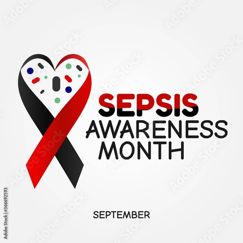 September is Sepsis Awareness Month Vector Illustration
