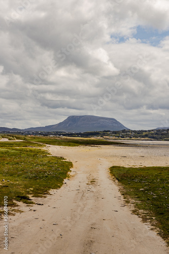 Muckish mountain from Magheroarty beach, Wild Atlantic Way, County Donegal, Ireland