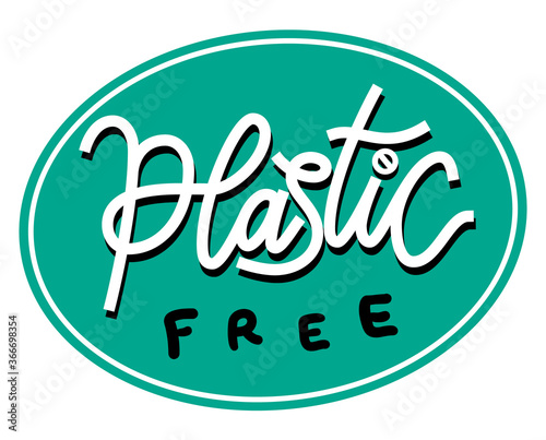 plastic free sticker
