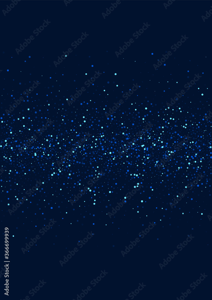 Obraz premium White Luxury Vector Star Border. Dark Celebration 