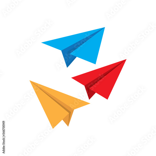 paper plane icon vector symbol template