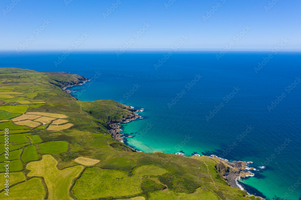 Aerial photograph of St Ives, Cornwall, England, United Kingdom
