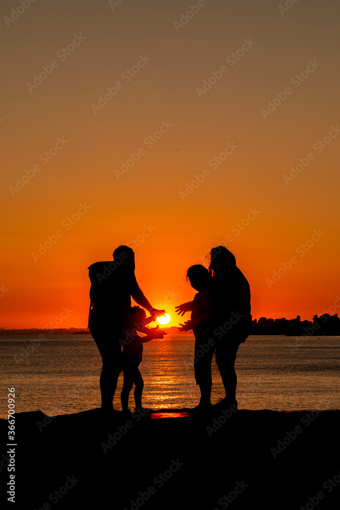 Sunset views at the Istanbul, Turkey Coast