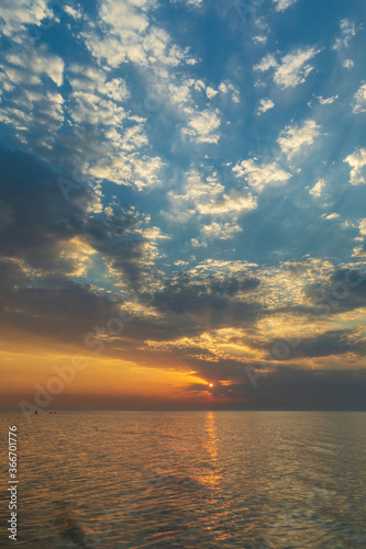 Beautiful sunset over the C...