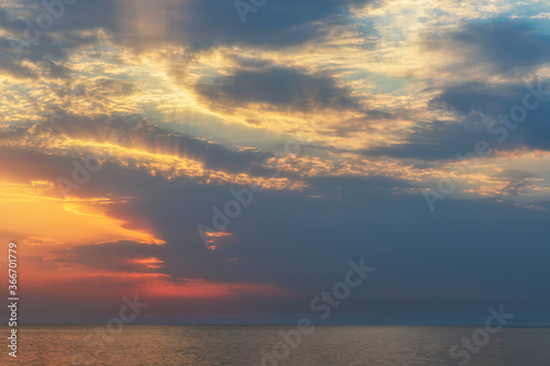 Beautiful sunset over the C...