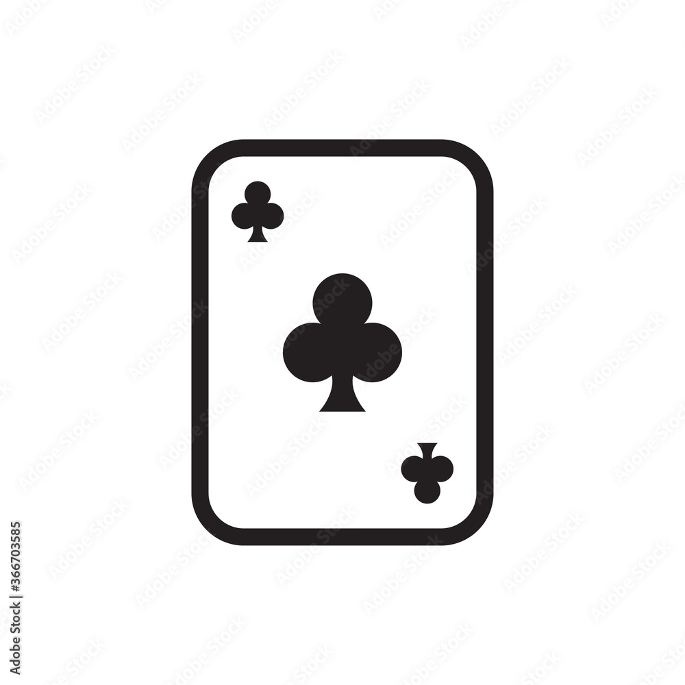 playing card icon vector symbol template playing card icon vector symbol template