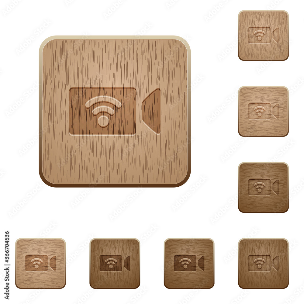 Wireless camera wooden buttons Wireless camera wooden buttons