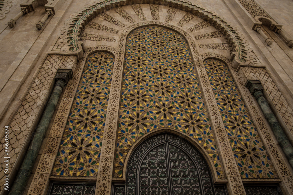 Artistic design of a Mosque in Morocco