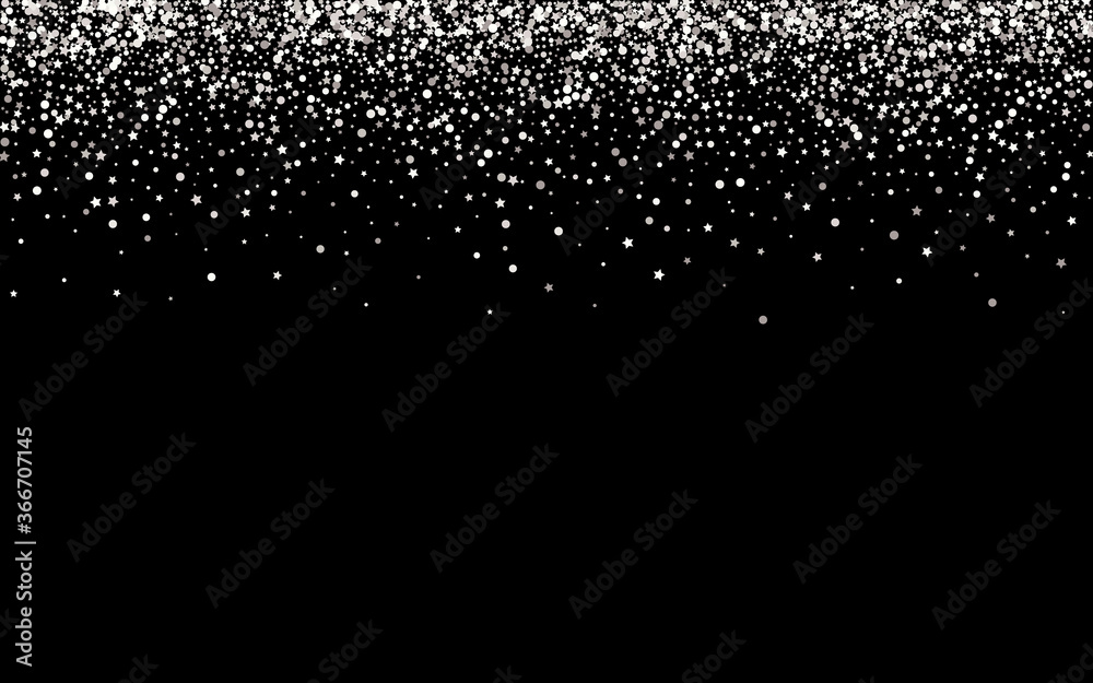 White Sparkle Festive Black Background. Effect White Sparkle Festive Black Background. Effect