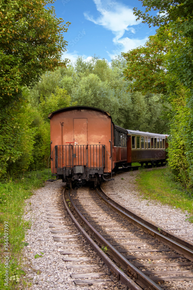 Train de voyageurs à vapeur, Somme, Picardie, Hauts-de-France Train de voyageurs à vapeur, Somme, Picardie, Hauts-de-France