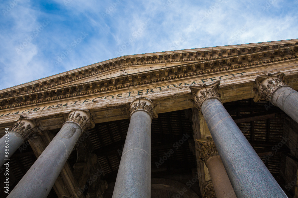 Ancient Italian Architecture in the city of Rome