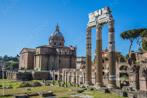 Ancient Italian Architecture in the city of Rome
