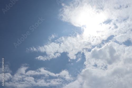 blue sky with clouds