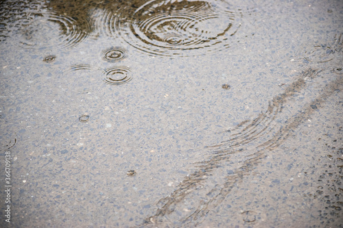 雨の日のアスファルト