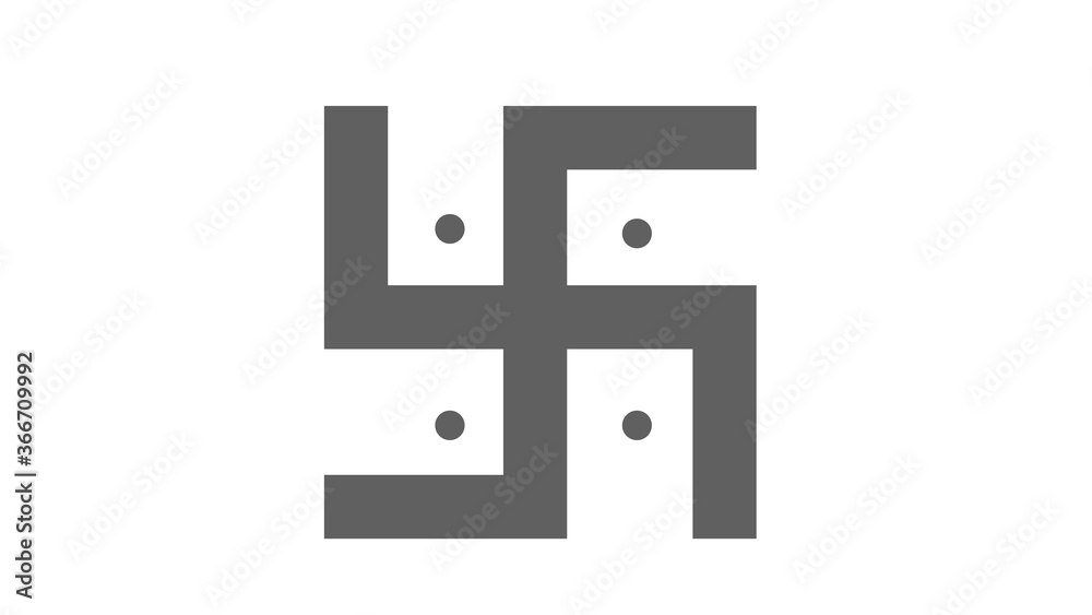 Swastika religious symbol simple icon Swastika religious symbol simple icon