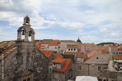 view of the old town of dubrovnik croatia
