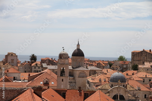 view of the old town of dubrovnik croatia