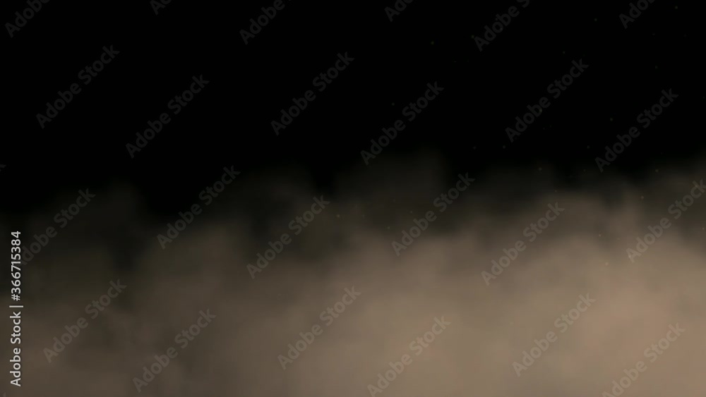 Sand storm motion graphics with night background