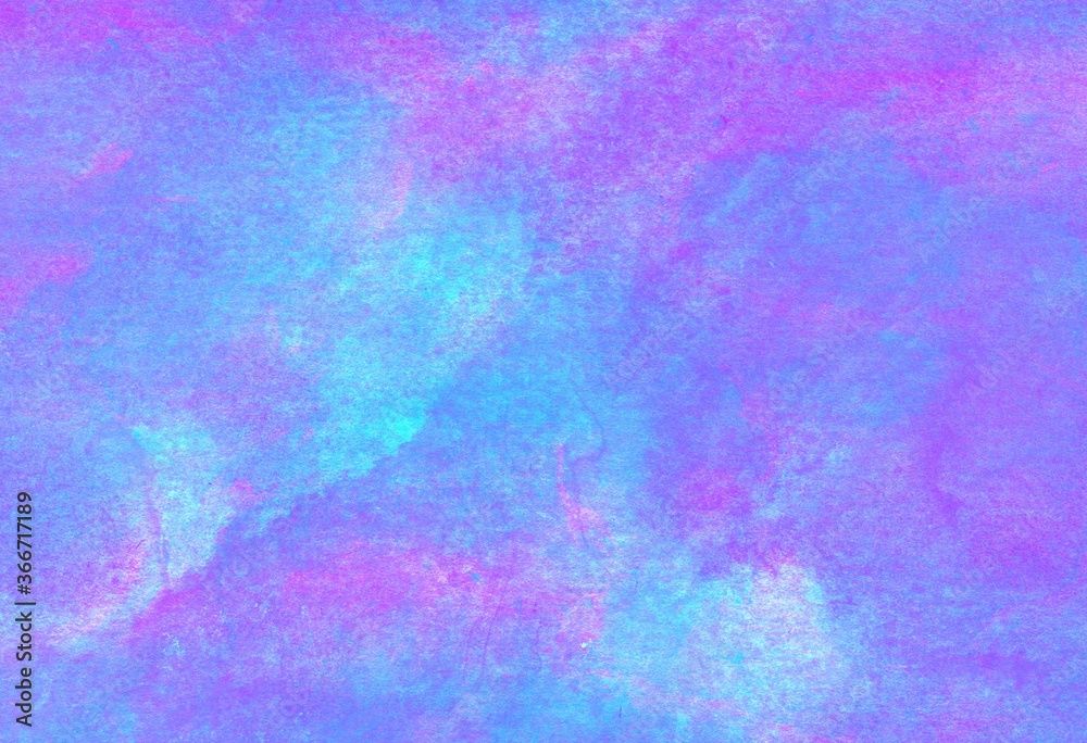 Abstract watercolor blue and purple background