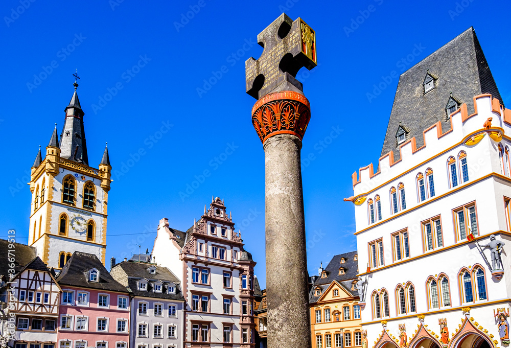 historic old town of Trier in germany