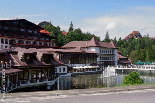 View from resort Poiana Brasov, Brasov, Transylvania, Romania 