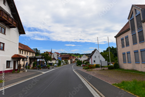 Fototapeta Naklejka Na Ścianę i Meble -  B27 bei Speicherz, Gemeinde in Motten im Landkreis Bad Kissingen
