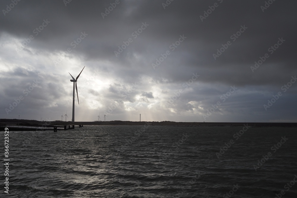 Windkraftanlage in den Niederlanden