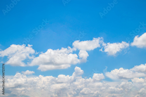 blue sky background with tiny clouds. panorama