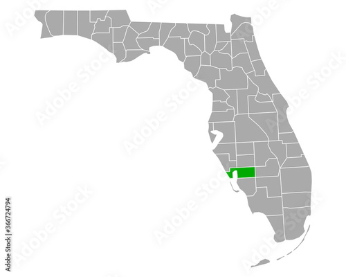 Karte von Charlotte in Florida