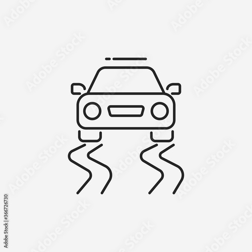 Traction Control Modern Simple Flat Vector Icon