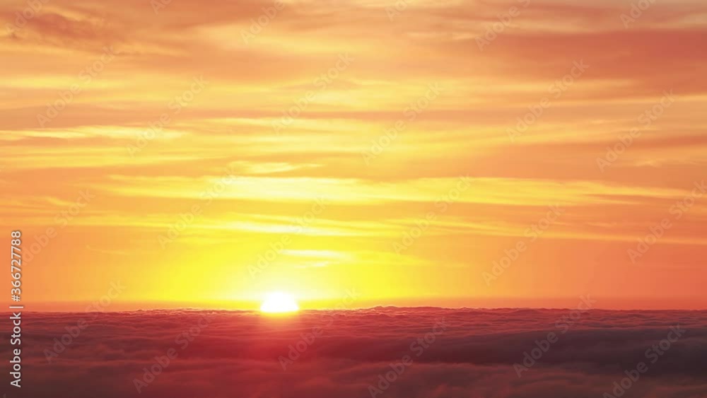 Time lapse clip. Fantastic sunrise over the sea of fog. Colorful morning scene of Sicily, Italy, Europe. Full HD video (High Definition).
Time lapse clip. Fantastic sunrise over the sea of fog. Colorful morning scene of Sicily, Italy, Europe. Full HD video (High Definition).