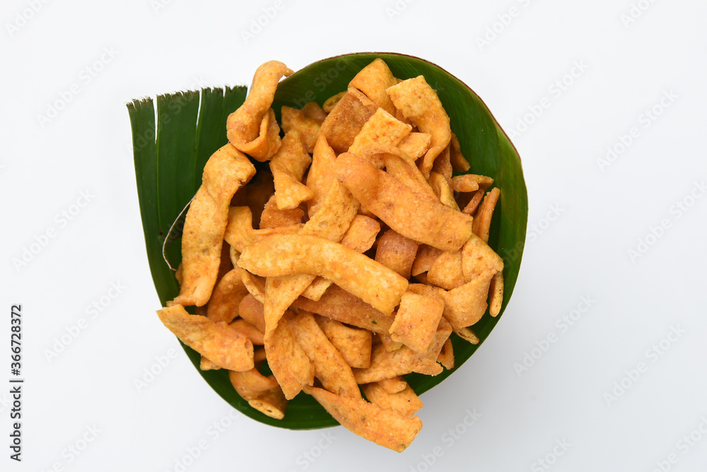 Spicy pakkavada, ribbon pakoda rice, gram flour popular deep fried