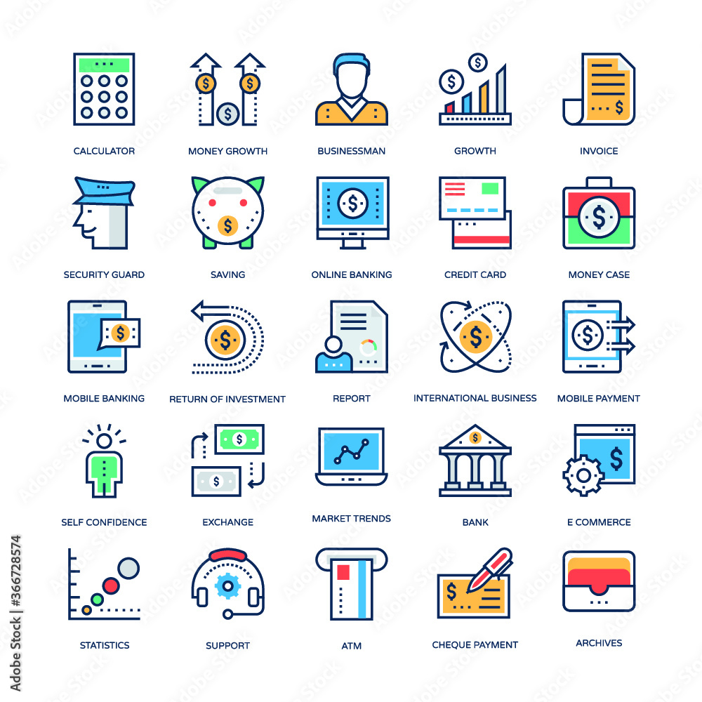 Finance and Banking Vector Icons 3 Finance and Banking Vector Icons 3